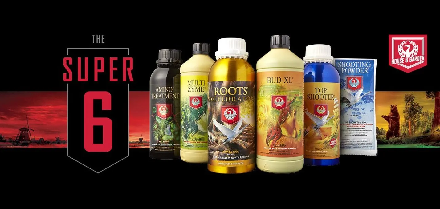 The House & Garden Super 6 range of nutrient bottles